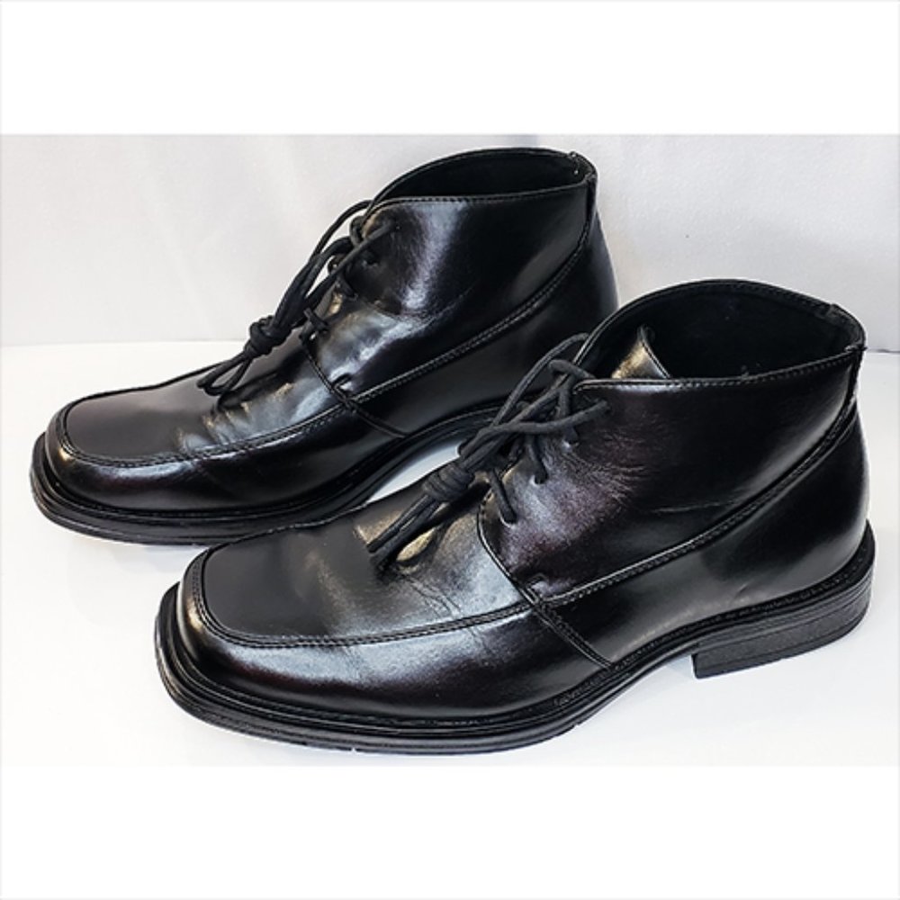 Morenza Men’s Business, Casual, Dress, Ankle Boots Square Toe Shoes Pre-Owned - Picture 7 of 12